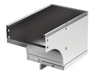 Угол для лотка вертикальный внешний левый 90град. 500х80 CDSS 90 в компл. с крепежн. элемент. DKC 37027K от BTSprom.by