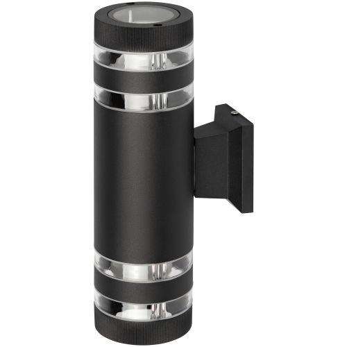 светильник "адрия" gbw-102-bl-0300 max 30вт 2хe27 ip54 230в 300х150х90 уличный настен. вверх/вниз черн. эра б0069596 от BTSprom.by