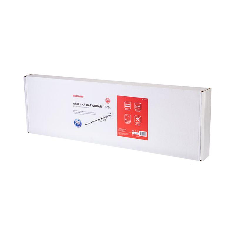  Антенна ТВ наружная для цифрового телевидения DVB-T2 (модель RX-414) (коробка) Rexant 34-0414 фото в каталоге от BTSprom.by