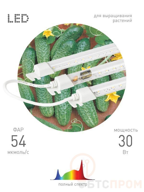 Светильник модульный для растений FITO-3х10W-LINE-Ra90 30Вт полного спектра ЭРА Б0049315 фото в каталоге от BTSprom.by  Светильник модульный для растений FITO-3х10W-LINE-Ra90 30Вт полного спектра ЭРА Б0049315 фото в каталоге от BTSprom.by