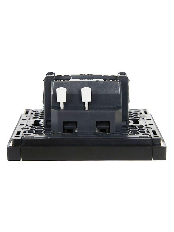  Выключатель перекрестный 1-кл. СП FORTE&PIANO 10А FP112 черн. IEK FP-V13-0-10-1-K02 фото в каталоге от BTSprom.by