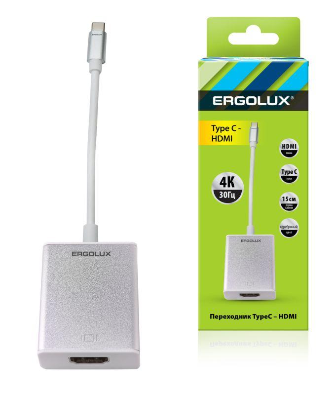 переходник hdmi-type c elx-va01-type c пластик металлик коробка ergolux 15300 от BTSprom.by