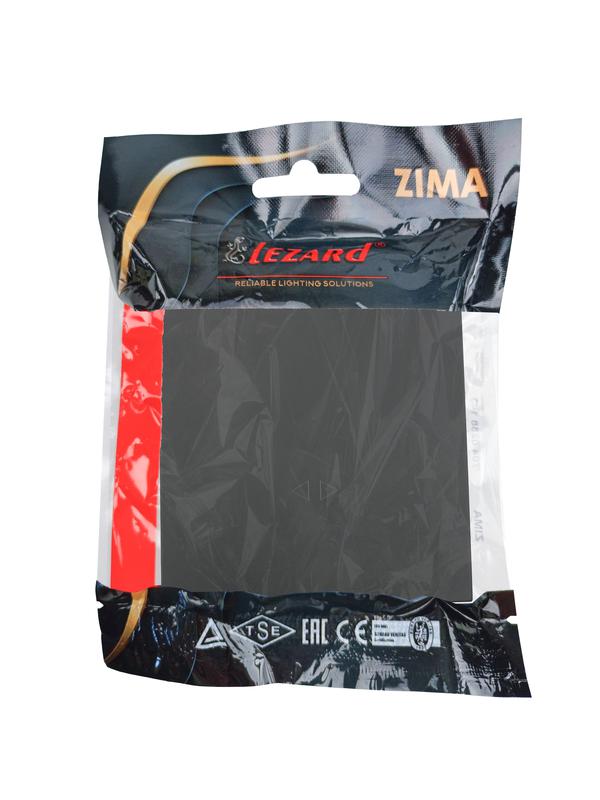  Выключатель 1-кл. перекрестный СП ZIMA IP20 10А безвинт. зажим черн. бархат LEZARD 704-4288-107QC фото в каталоге от BTSprom.by