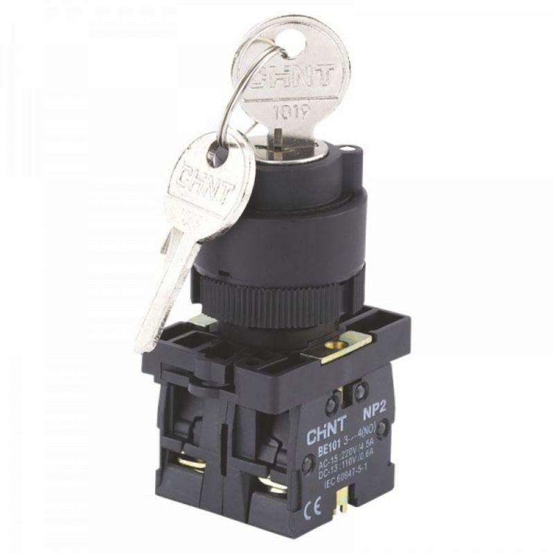 переключатель np2-eg25 2 положения фиксацией 1но+1нз ip40 (r) chint 574106 от BTSprom.by