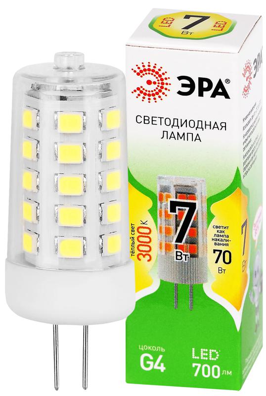 лампа светодиодная green line led g4-jc-7w-830-12v gl 7вт капсульная прозрачная 3000к тепл. бел. свет g4 12в эра б0067181 от BTSprom.by