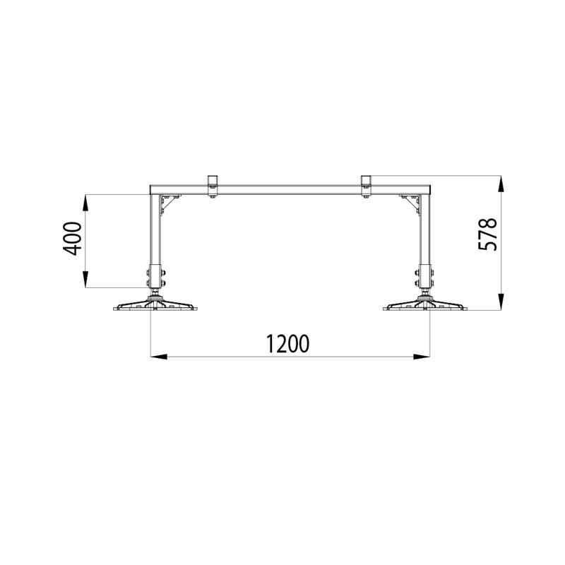  Конструкция опорная для установки оборудования TECHNORAPTOR FOOT 1200х1000 HD КМ TR0215 фото в каталоге от BTSprom.by