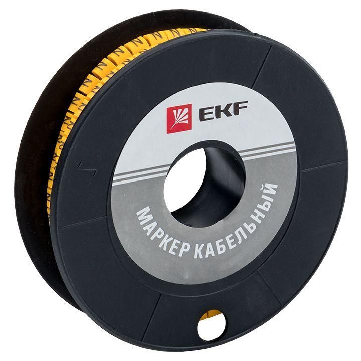 маркер каб. 1.5кв.мм "4" (к-1000ед) (ес-0) ekf plc-km-1.5-4 от BTSprom.by