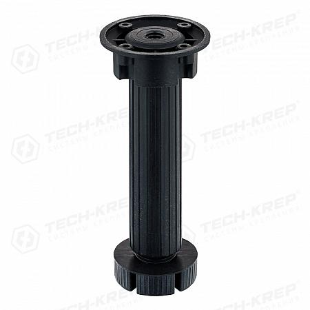 ножка цокольная н150 145-165мм с 1 клипсой пластик. черн. (уп.2шт) tech-krep/zitar 129972 от BTSprom.by