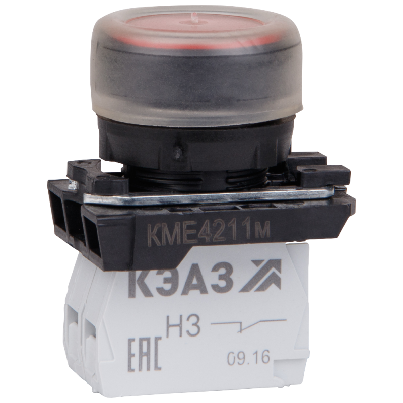 кнопка кме 4211м 1но+1нз цилиндр ip65 красн. кэаз 248244 от BTSprom.by