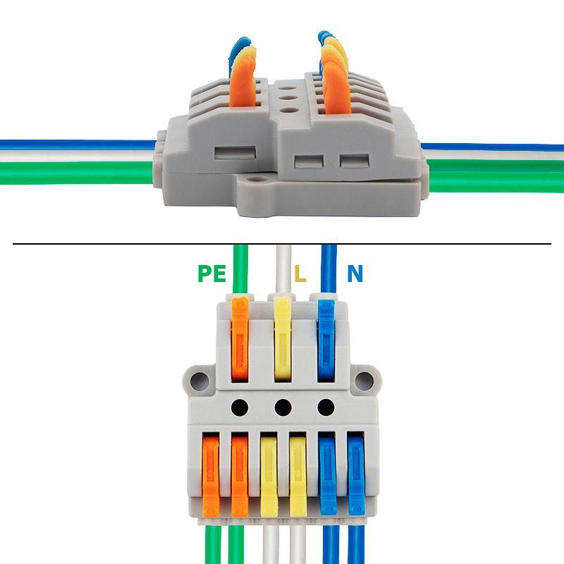  Клемма строительно-монтажная СМК проходная разветвительная 3х2 3п с монтажной площадкой 1 ввод 2 вывода на полюс (уп.50шт) Rexant 07-5233 фото в каталоге от BTSprom.by