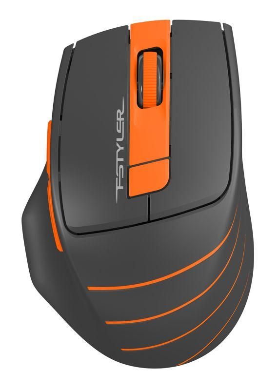 мышь fstyler fg30s сер./оранж. оптическая 2000dpi silent беспроводная usb 6but fg30s a4tech 1204072 от BTSprom.by