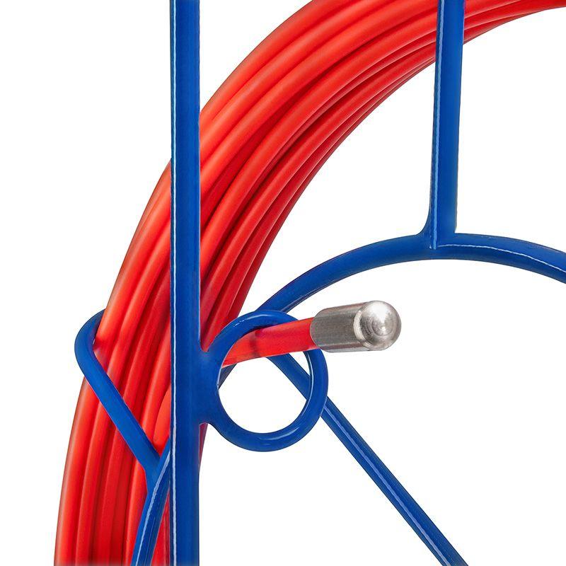  Протяжка кабельная (УЗК в напольной катушке) стеклопруток d6.0мм 30м красн. Rexant 47-2030 фото в каталоге от BTSprom.by