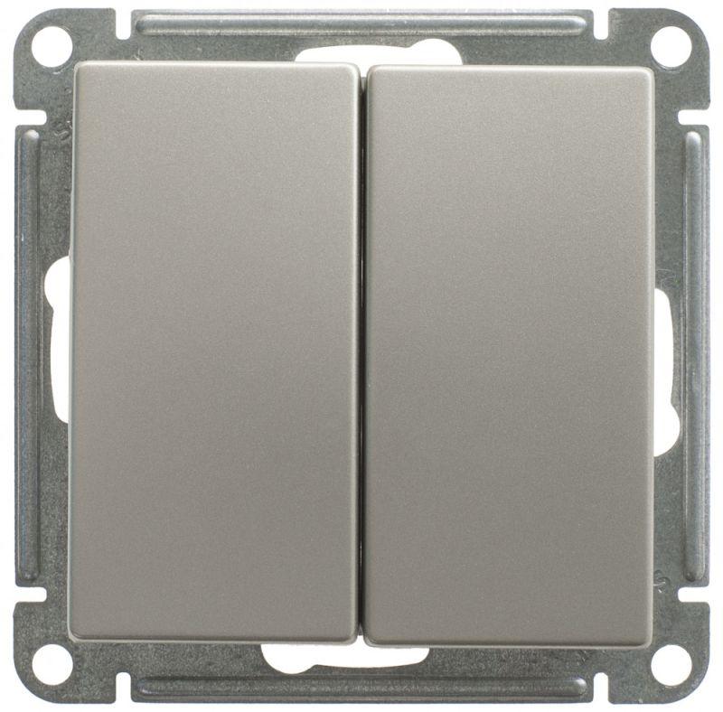 переключатель проходной 2-кл. сп w59 10а ip20 10ax механизм шампань se vs610-256-4-86 от BTSprom.by