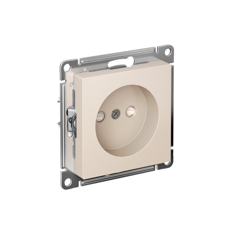 розетка atlasdesign 16а без заземл. защ. шторки быстрозажим. клем. механизм беж. se atn000249s от BTSprom.by