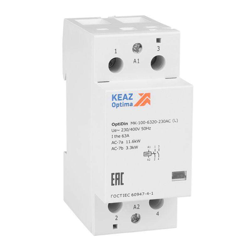 контактор модульный optidin mk-100-6320-230ac (l) кэаз 343734 от BTSprom.by