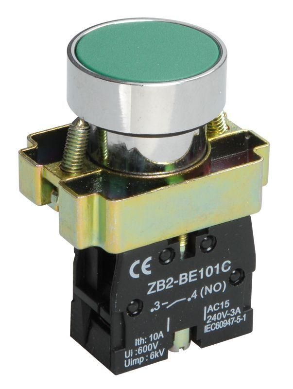кнопка lay5-ba31 1но без подсветки зел. karat iek bbt60-ba-k06 от BTSprom.by