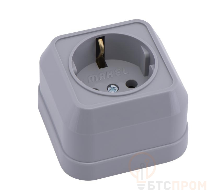 Розетка ОП IP20 с заземл. сер. Makel 45008 фото в каталоге от BTSprom.by  Розетка ОП IP20 с заземл. сер. Makel 45008 фото в каталоге от BTSprom.by