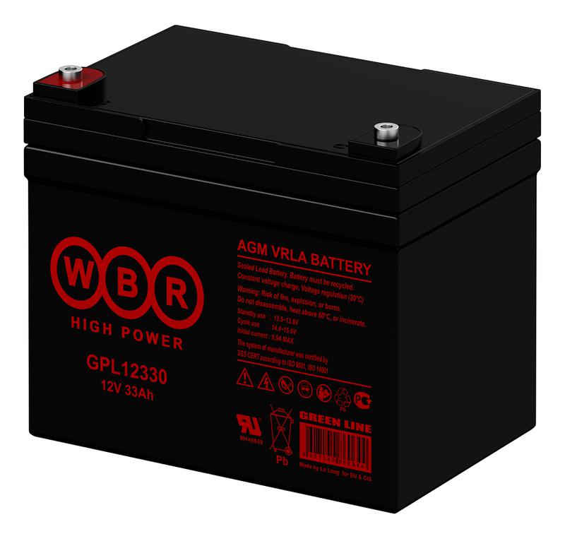  Аккумулятор 12В 34А.ч WBR GPL12330 WBR фото в каталоге от BTSprom.by