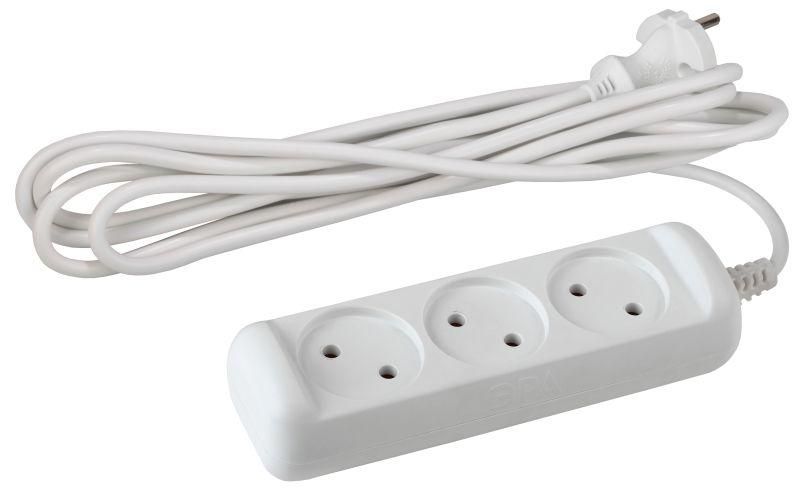 удлинитель 3х1.5м без заземл. 6а ip20 ux(6)-3-1.5m пвс 2х0.75 эра б0038567 от BTSprom.by