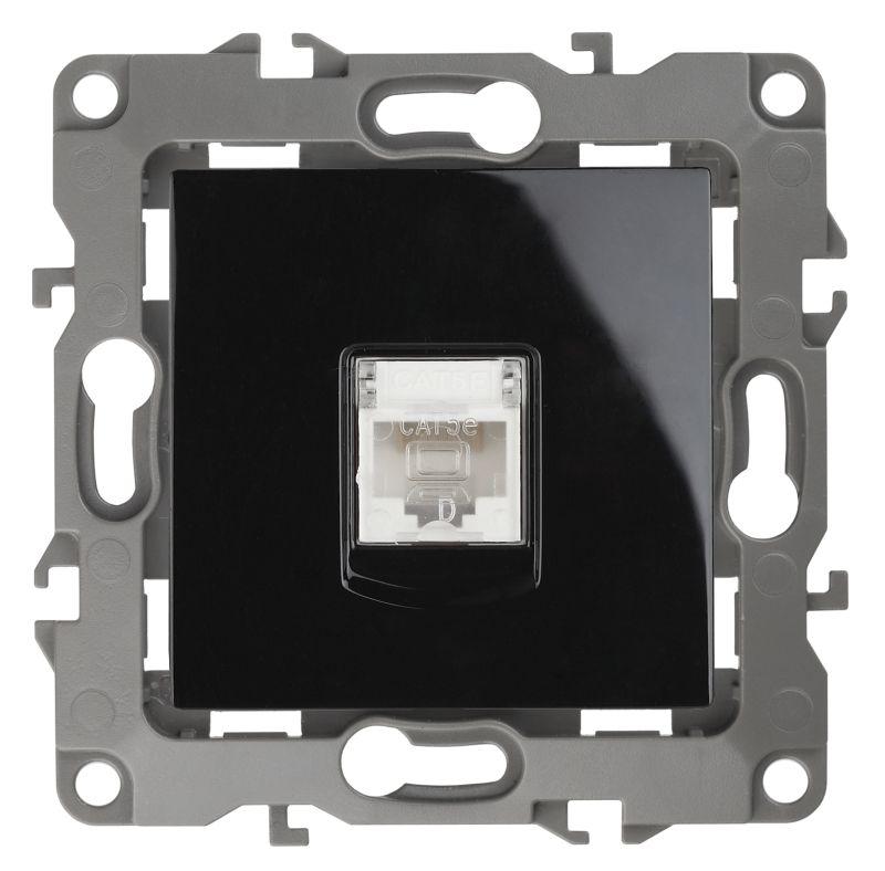 розетка компьютерная эра12 12-3107-06 rj45 черн. эра б0014728 от BTSprom.by