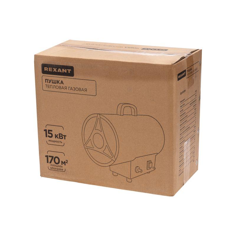  Пушка тепловая газовая 15кВт 350куб.м/ч Rexant 60-0045 фото в каталоге от BTSprom.by