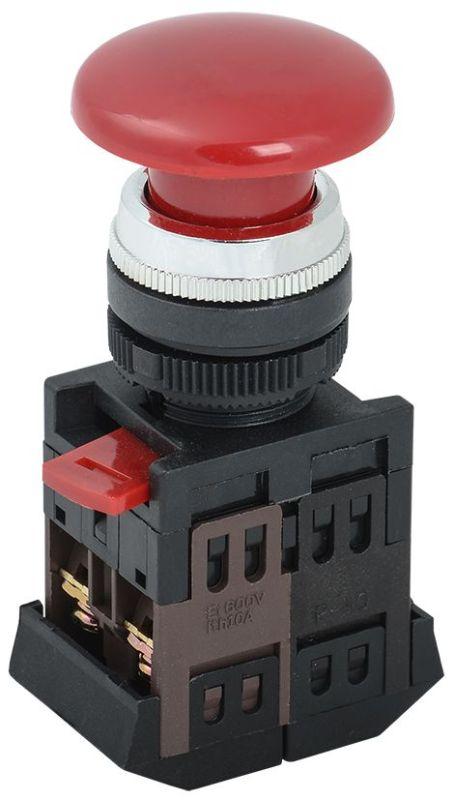 кнопка "грибок" aea-22 d22мм 1з+1р красн. iek bbg30-aea-k04 от BTSprom.by