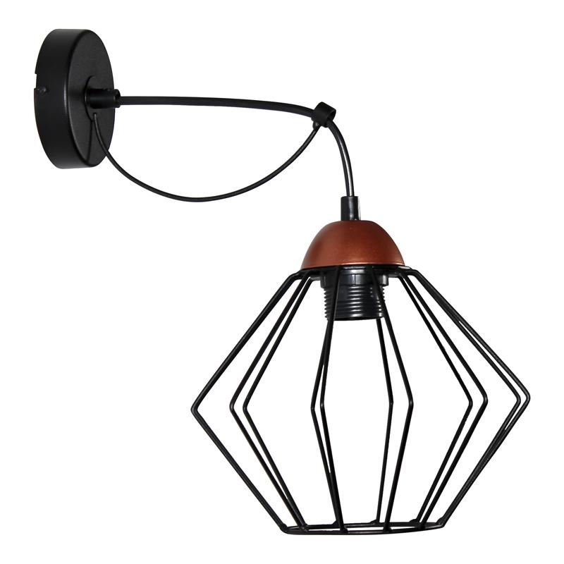 светильник "конти" 511 (плафон ромб) нбб 01-60-165 е27 (им) настенный медь черн. муар элетех 1005405031 от BTSprom.by