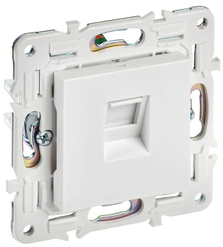розетка компьютерная rj45 кат.6 skandy sk-k02w арктич. бел. iek sk-k10-2-k01 от BTSprom.by