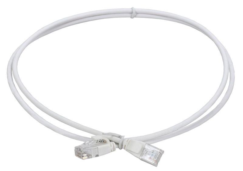 патч-корд кат.5e utp lszh 1м slim колпачок с язычком бел. itk pc08-c5eul-1m-sl-wt от BTSprom.by