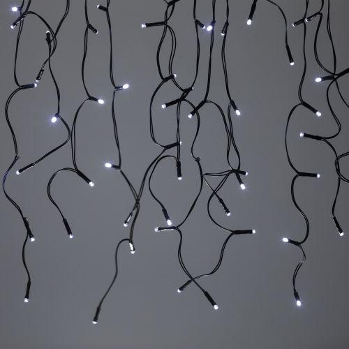  Гирлянда садовая "Бахрома" ERASF22-29 3.8х0.5м холод. бел. на солнечной батарее Эра Б0053373 фото в каталоге от BTSprom.by
