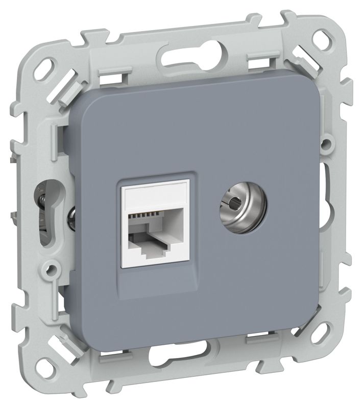 розетка 2-м сп flite рктв5е-2-0-флм rj45/tv кат.5e utp механизм маренго iek fi-ak22-1-k35 от BTSprom.by