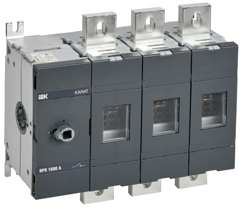 выключатель-разъединитель врк 3п 1600а без рукоятки karat iek ka-vr10-3-1600 от BTSprom.by