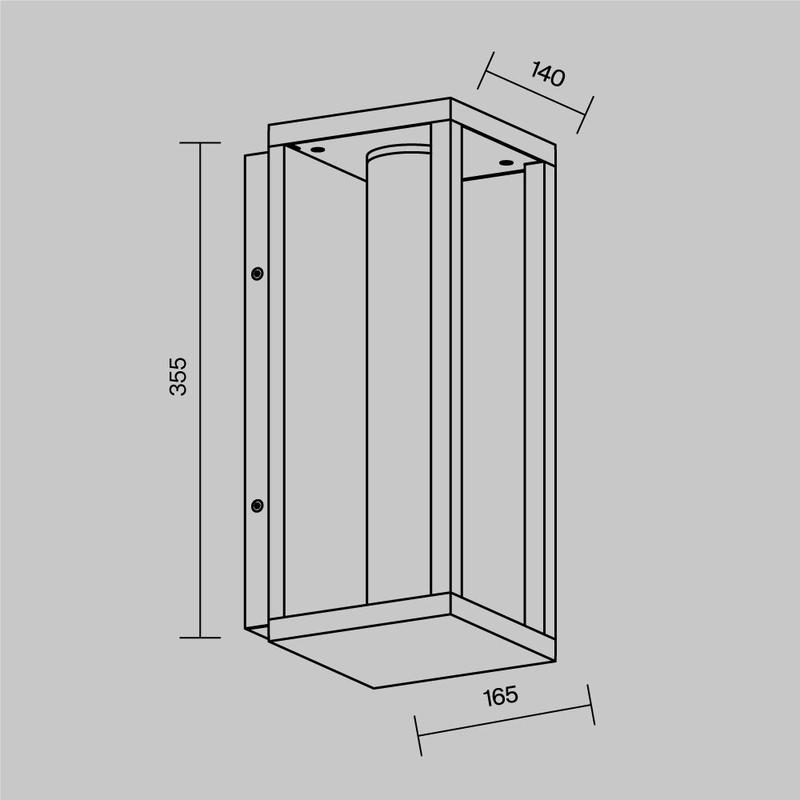  Светильник Expo 12Вт 3000К IP54 бра настен. Maytoni O480WL-L12B3K фото в каталоге от BTSprom.by