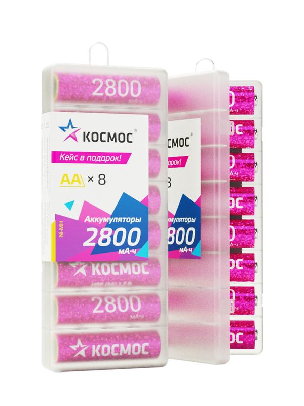 аккумулятор aa/r6 2800ма.ч ni-mh 8b (уп.8шт) космос kocr6nimh2800mah8b от BTSprom.by