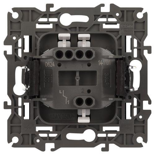  Выключатель 1-кл. СП Elegance 14-1101-05 10А IP20 250В 10AX механизм антрацит Эра Б0034212 фото в каталоге от BTSprom.by