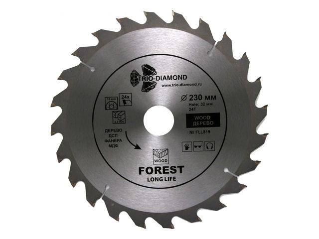 диск пильный 230х32 мм 24 зуб. trio-diamond fll819 от BTSprom.by