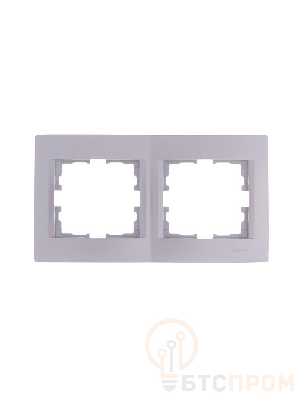 Рамка 2-м Karina горизонт. матов. серебр. LEZARD 707-4300-147 фото в каталоге от BTSprom.by  Рамка 2-м Karina горизонт. матов. серебр. LEZARD 707-4300-147 фото в каталоге от BTSprom.by