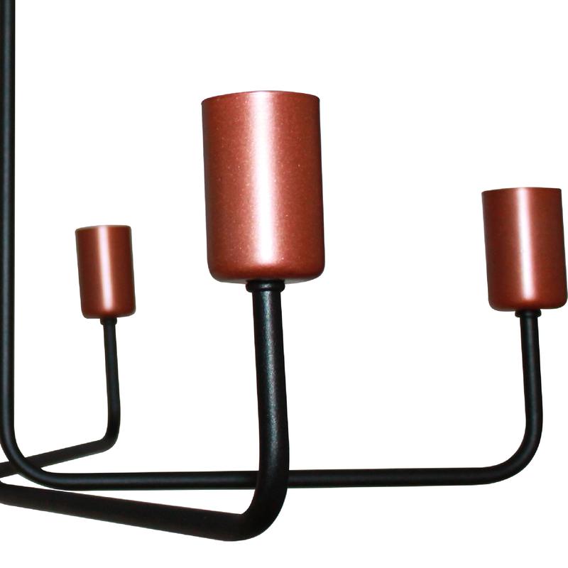  Светильник "Сити" 181 НПБ 01-8х60-107 Е27 ИУ черн. медь Элетех 1005404570 фото в каталоге от BTSprom.by