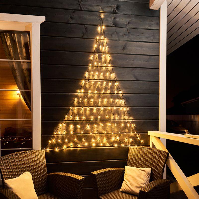  Гирлянда светодиодная "Сеть" 2х2х1.5м 136LED тепл. бел. 10Вт 230В IP65 свечение с динамикой провод ПВХ черн. Neon-Night 215-006 фото в каталоге от BTSprom.by