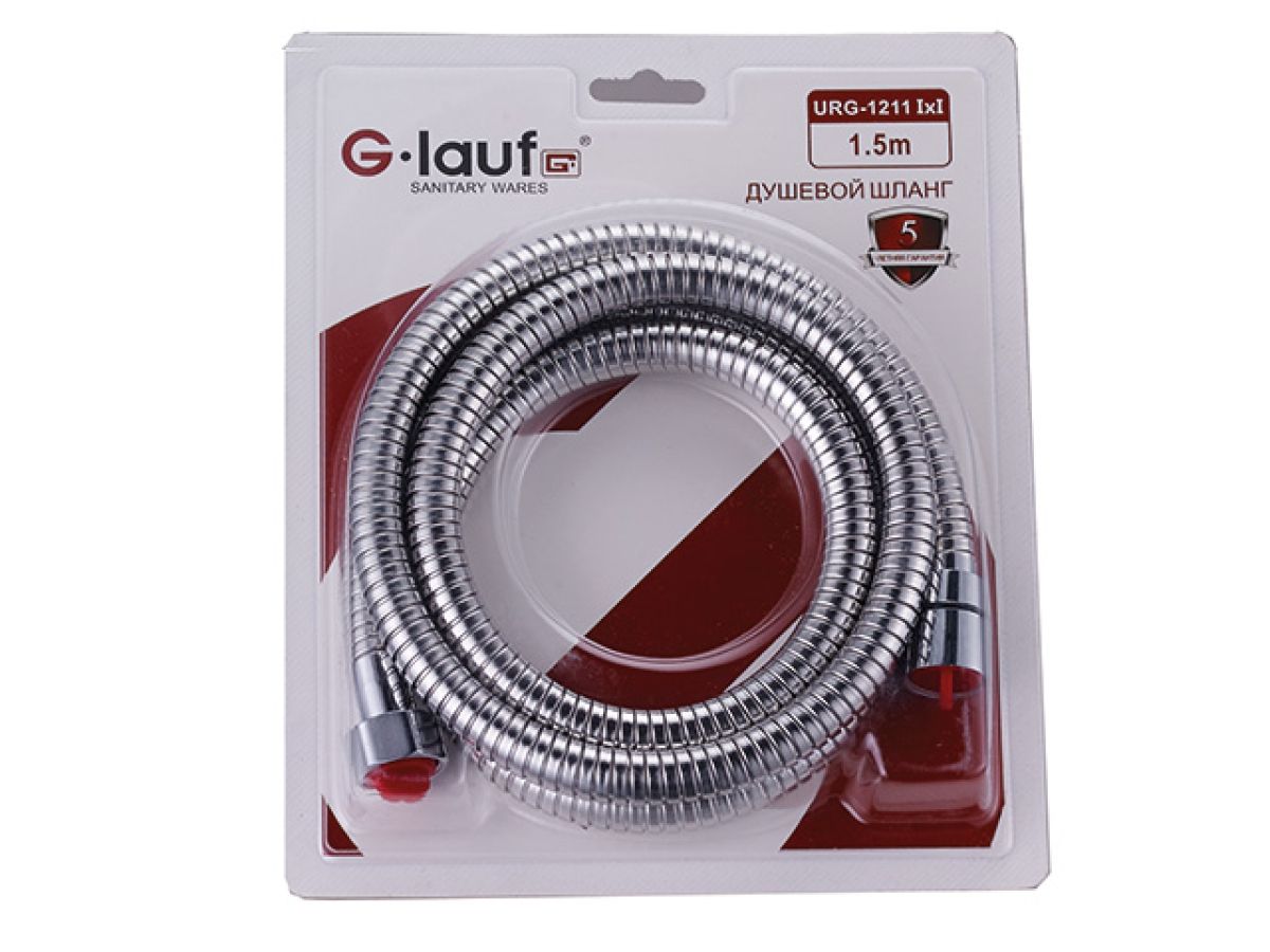 душевой шланг в блистерной упаковке 1/2"х1/2" 150см urg-1211 g.lauf urg-1211ii150 от BTSprom.by