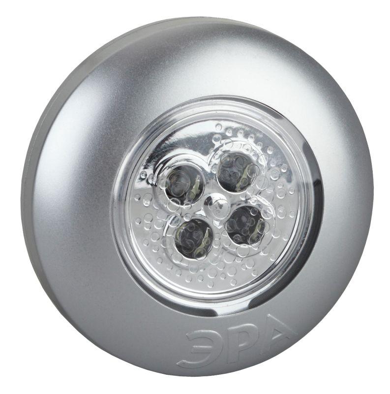 фонарь sb-503 пушлайт "аврора" 4xled 3xaaa серебр. эра б0029183 от BTSprom.by