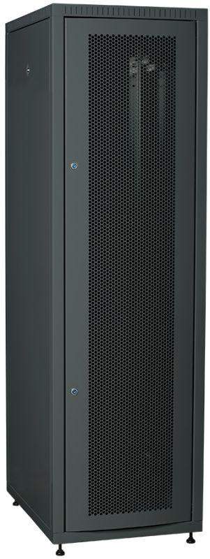 шкаф сетевой linea e 42u 600х800мм двери 2шт перфорир. и метал. черн. itk le05-42u68-pm от BTSprom.by
