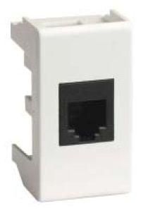 розетка компьютерная 1-м 1мод. viva rj45 кат.5e экранир. бел. dkc 45048 от BTSprom.by