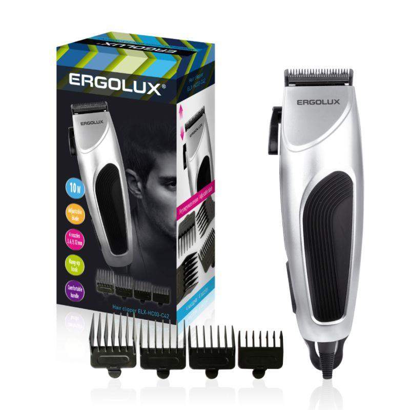 машинка для стрижки волос elx-hc03-c42 10вт 220-240в серебр. ergolux 13960 от BTSprom.by