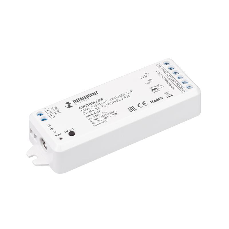 контроллер smart-spi-302-82-rgbw-suf 5-24в 8а tuya wi-fi 2.4g ip20 пластик intelligent arlight 046487 от BTSprom.by