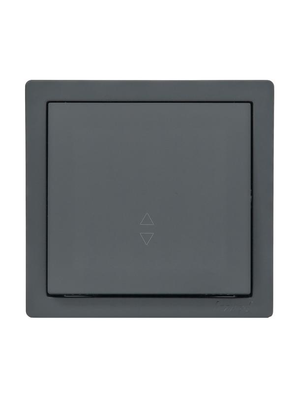 выключатель проходной 1-кл. оп leto графит lezard 752-3400-105 от BTSprom.by