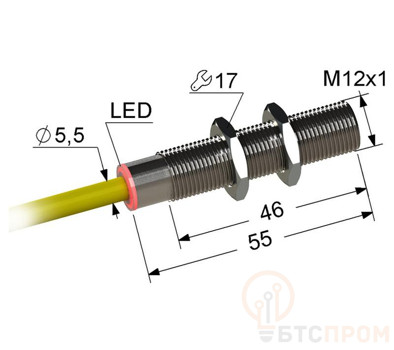 Выключатель бесконтактный PS2-12M55-2B21-K (ВБ2.12М.55.2.2.1.К) МЕГА-К A8010-80087569 фото в каталоге от BTSprom.by  Выключатель бесконтактный PS2-12M55-2B21-K (ВБ2.12М.55.2.2.1.К) МЕГА-К A8010-80087569 фото в каталоге от BTSprom.by