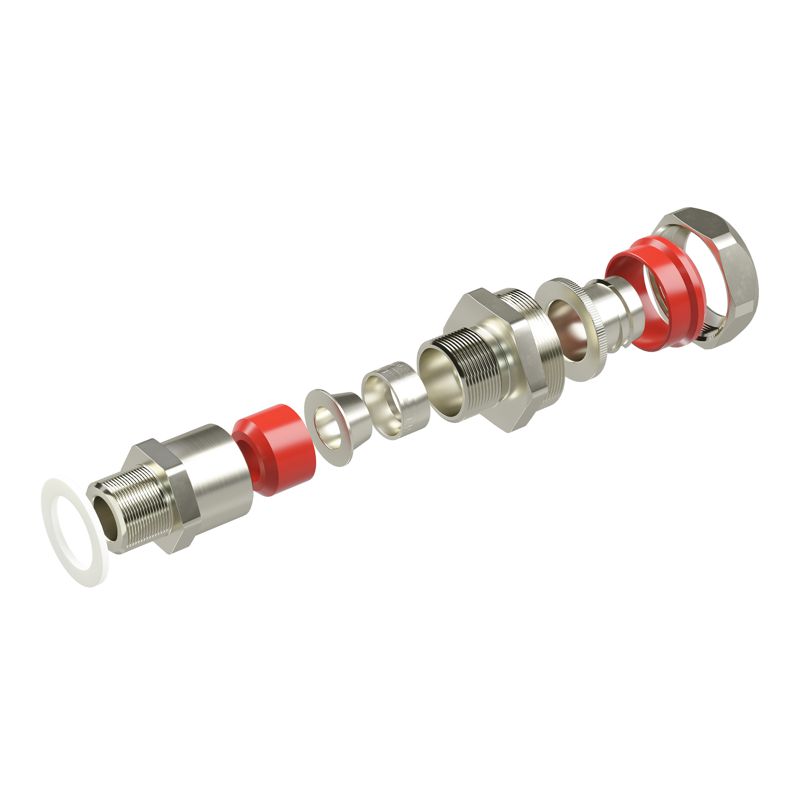  Ввод кабельный универс. серии КАЕРМ для бронир. и небронир. кабеля М63х1.5 d38.8-47мм Dn50 никелированная латунь IP66/IP68 DKC KAEPM7MHK-50 фото в каталоге от BTSprom.by