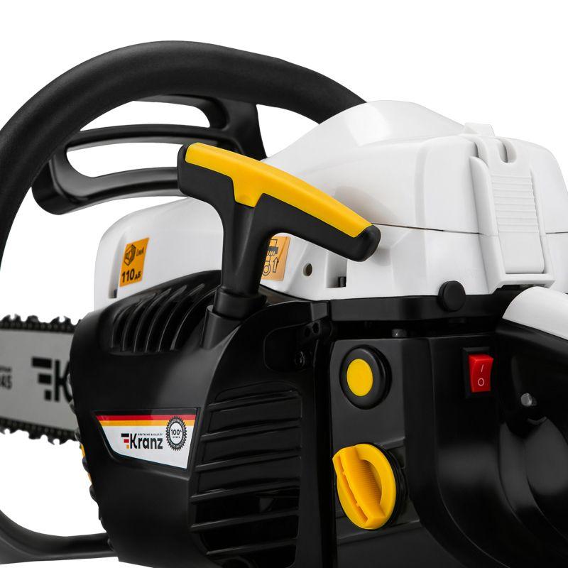  Пила цепная бензиновая KR-5245 шина 45см 3.5л.с шаг 0.325 72 звена Kranz KR-16-1182 фото в каталоге от BTSprom.by