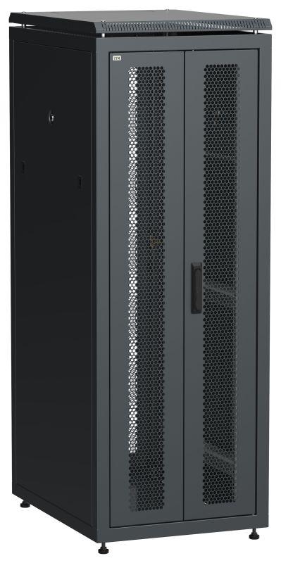 шкаф сетевой linea n 19дюйм 33u 600х800мм передн. перфорир. распашная двустворчат. задн. перфорир. чер. itk ln05-33u68-2pp от BTSprom.by